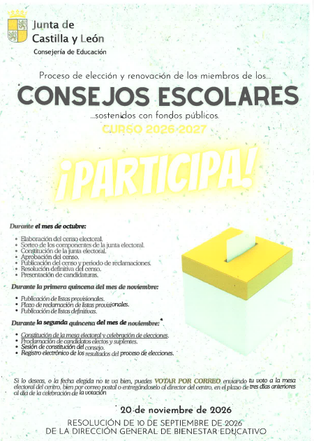 Consejo escolar 2026